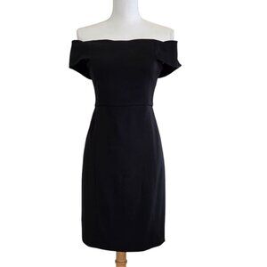 Rebecca Minkoff Diane Off-the-shoulder Black Dress GUC Size 6